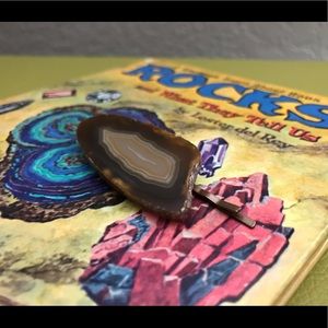 Brown/Tan Agate Bobby-Pin/Hair Pin! ✨🏜